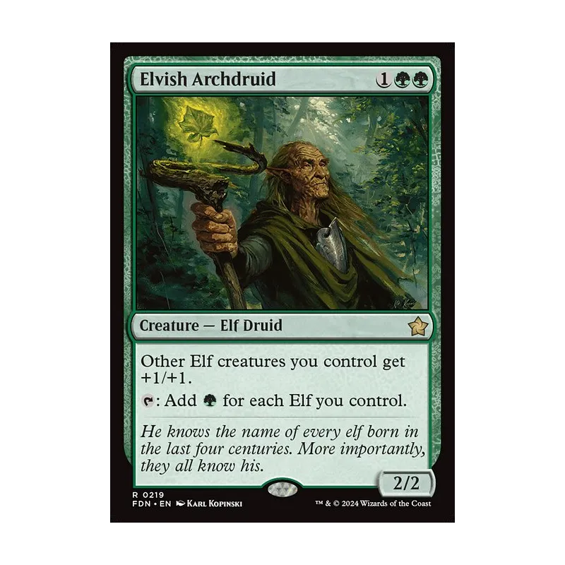 Elvish Archdruid - Foundations (Near Mint)