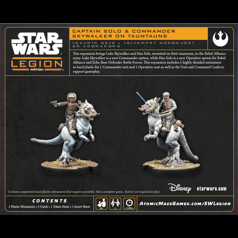 Star Wars: Legion - Captain Solo & Commander Skywalker on Tauntauns (Multilingual)