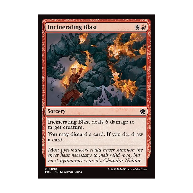 Incinerating Blast - Foundations (Near Mint)