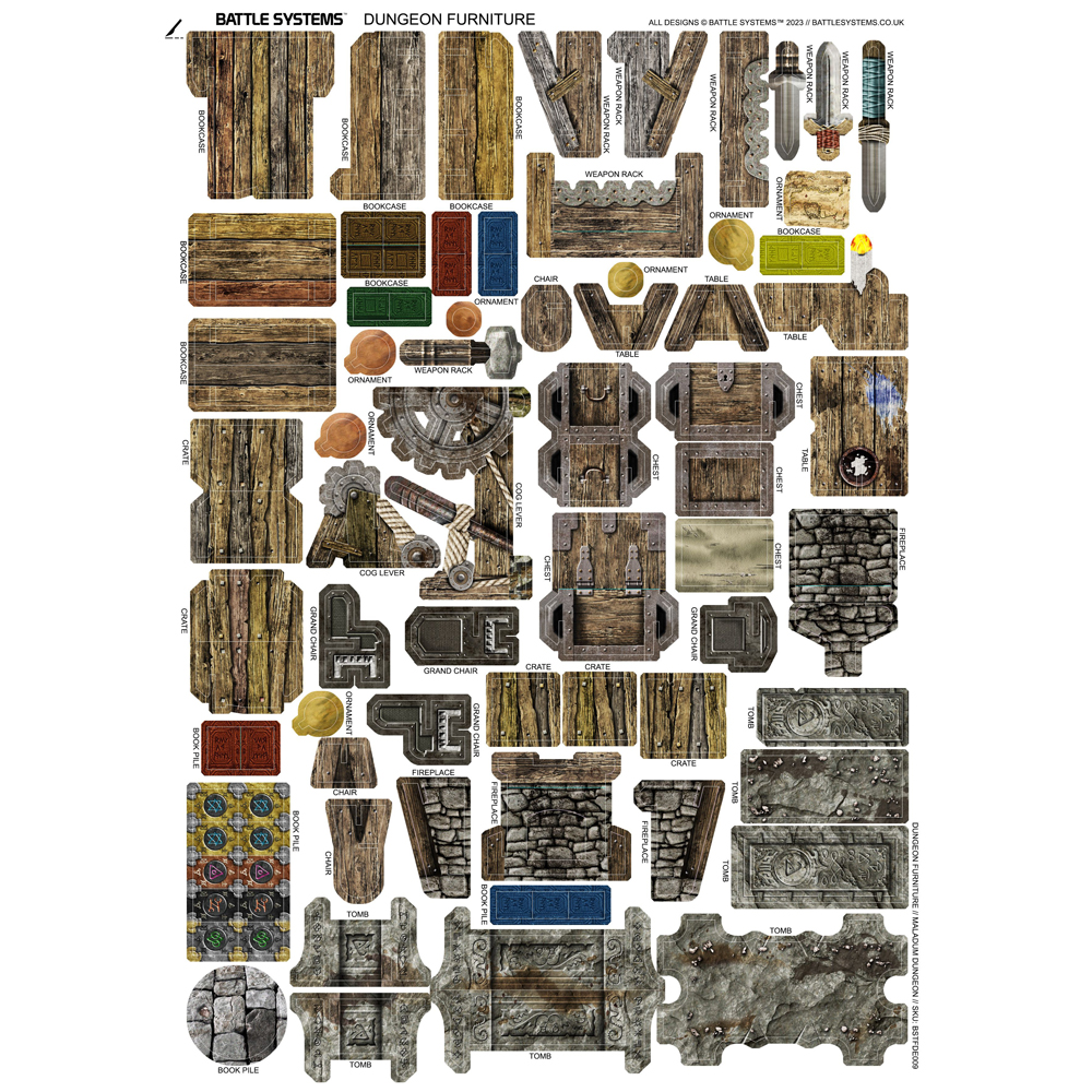 Battle System Terrain: Dungeon Furniture
