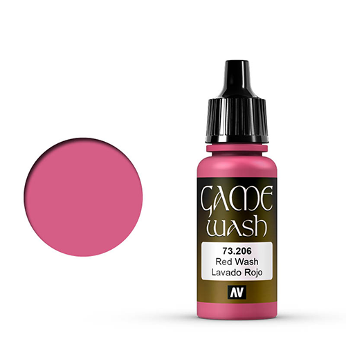 Vallejo Model Color Paint - Red Wash (17ml)