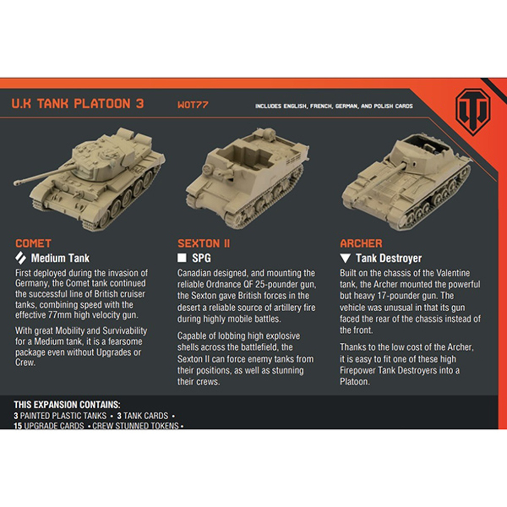 World of Tanks: British - Tank Platoon (Comet, Sexton II, Archer)