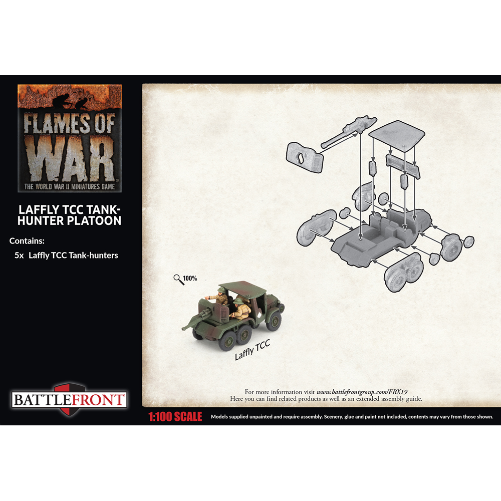 Flames of War WW2: French - Laffly TCC Tank-Hunter Platoon