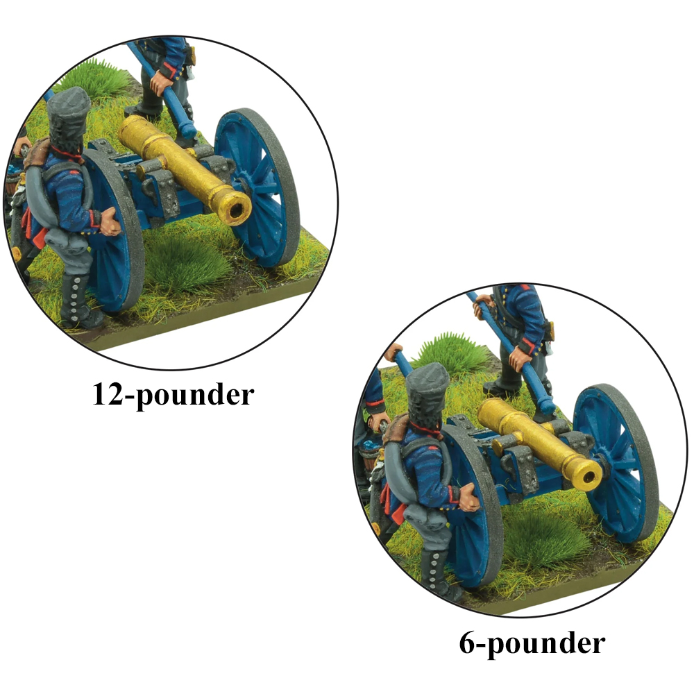 Black Powder Napoleonic Wars: Prussian Foot Artillery with 6- or 12-pdr (1813-15)