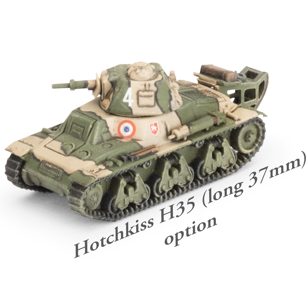 Flames of War WW2: French - Hotchkiss H35 & H39 Tank Platoon