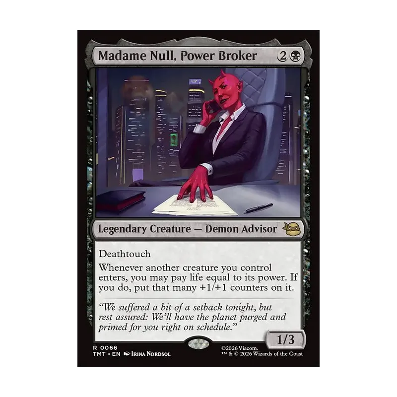 Madame Null, Power Broker - Teenage Mutant Ninja Turtles (Near Mint)