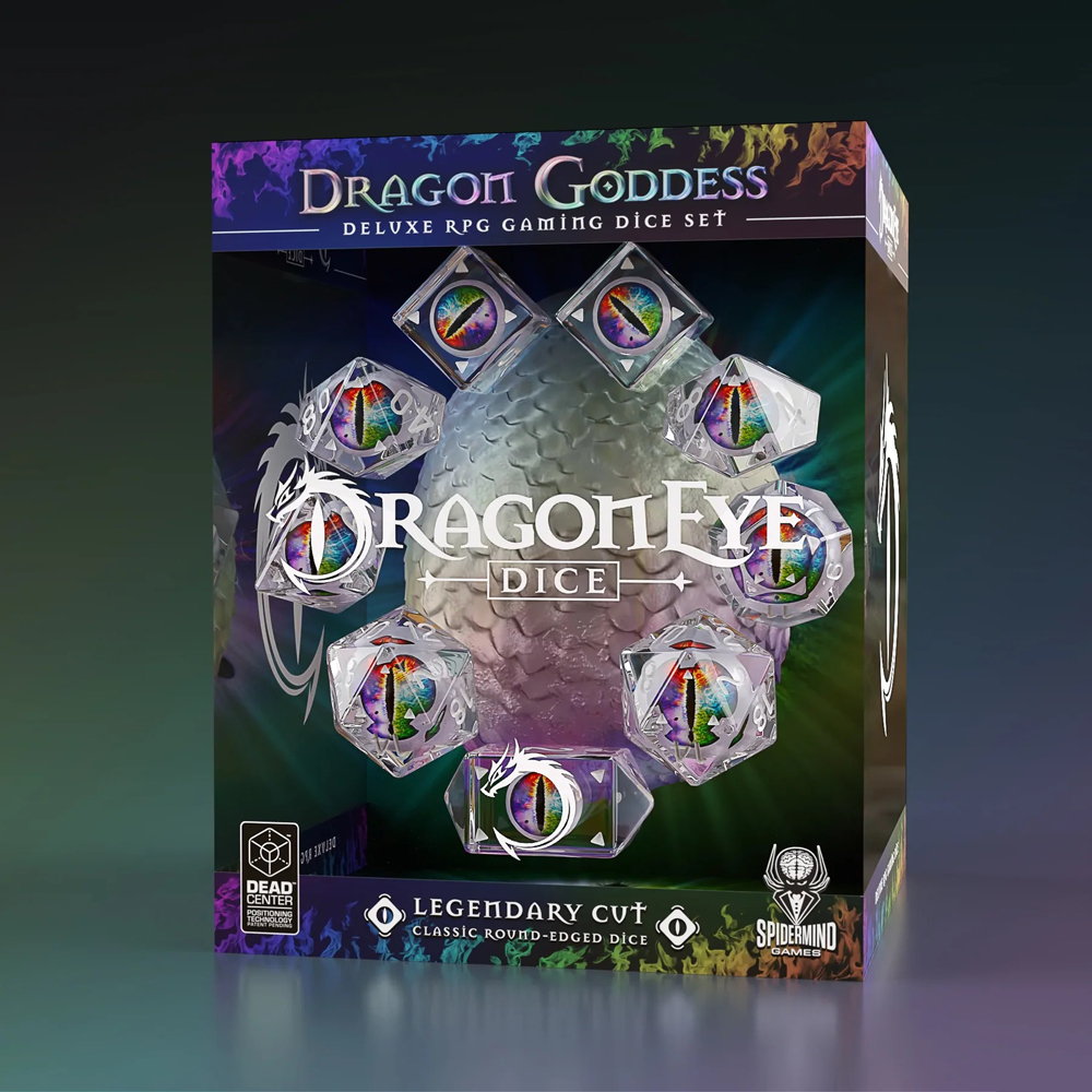 Dragon Eye Dice: Legendary Round Cut - Goddess (9)  (Clearance)