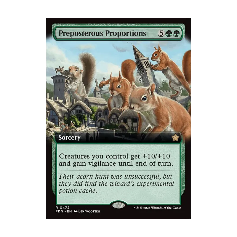 Preposterous Proportions (Extended Art) - Foundations (Near Mint)