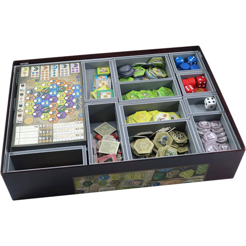 Box Insert: Castles of Burgundy (Original, Anniversary, Card, & Dice)
