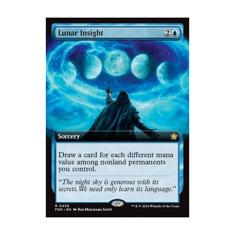 Lunar Insight (Extended Art) - Foundations (Foil Near Mint)