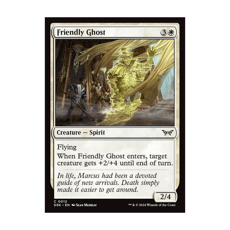 Friendly Ghost - Duskmourn: House of Horror (Foil Near Mint)