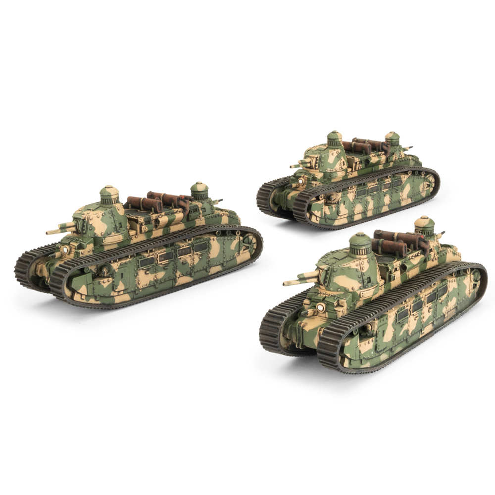Flames of War WW2: French - Char 2C Tank Platoon