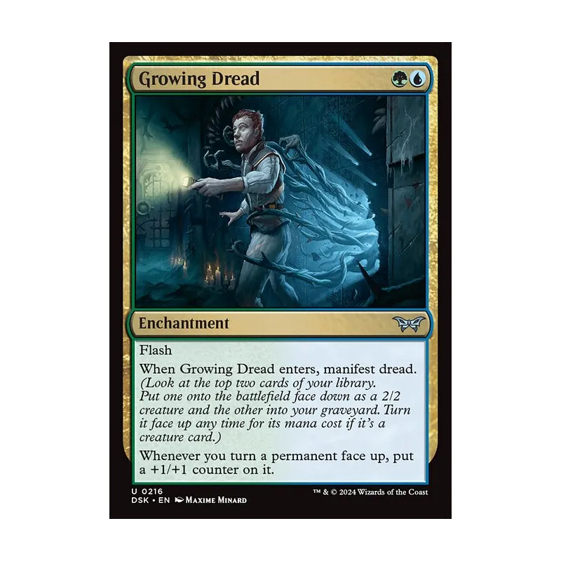 Growing Dread - Duskmourn: House of Horror (Foil Near Mint)