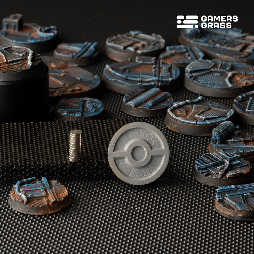 Battle Ready Bases: Spaceship Corridor - Round 25mm (10)