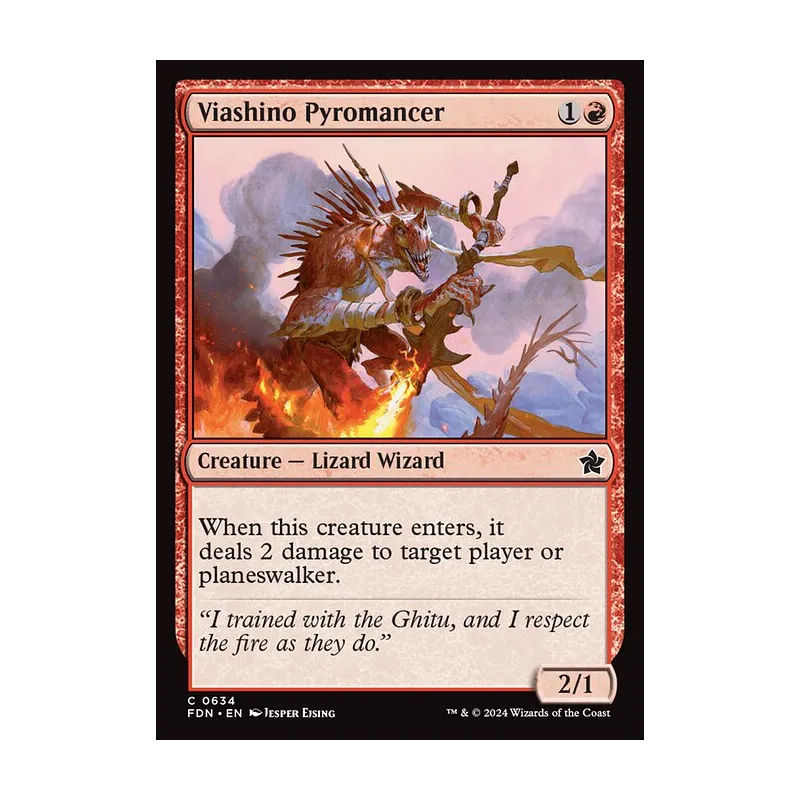 Viashino Pyromancer - Foundations (Near Mint)