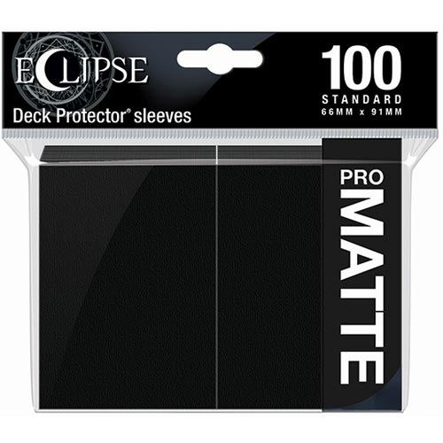Deck Protector Sleeves: Eclipse Matte - Jet Black (100)