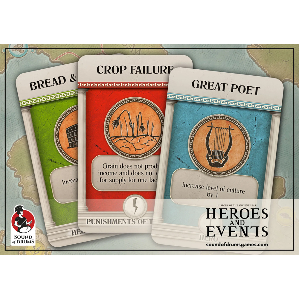 History of the Ancient Seas: Heroes & Events Bonus Cards
