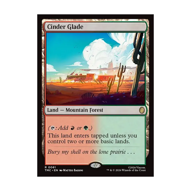 Cinder Glade (Surge Foil) - Teenage Mutant Ninja Turtles Commander (Foil Near Mint)