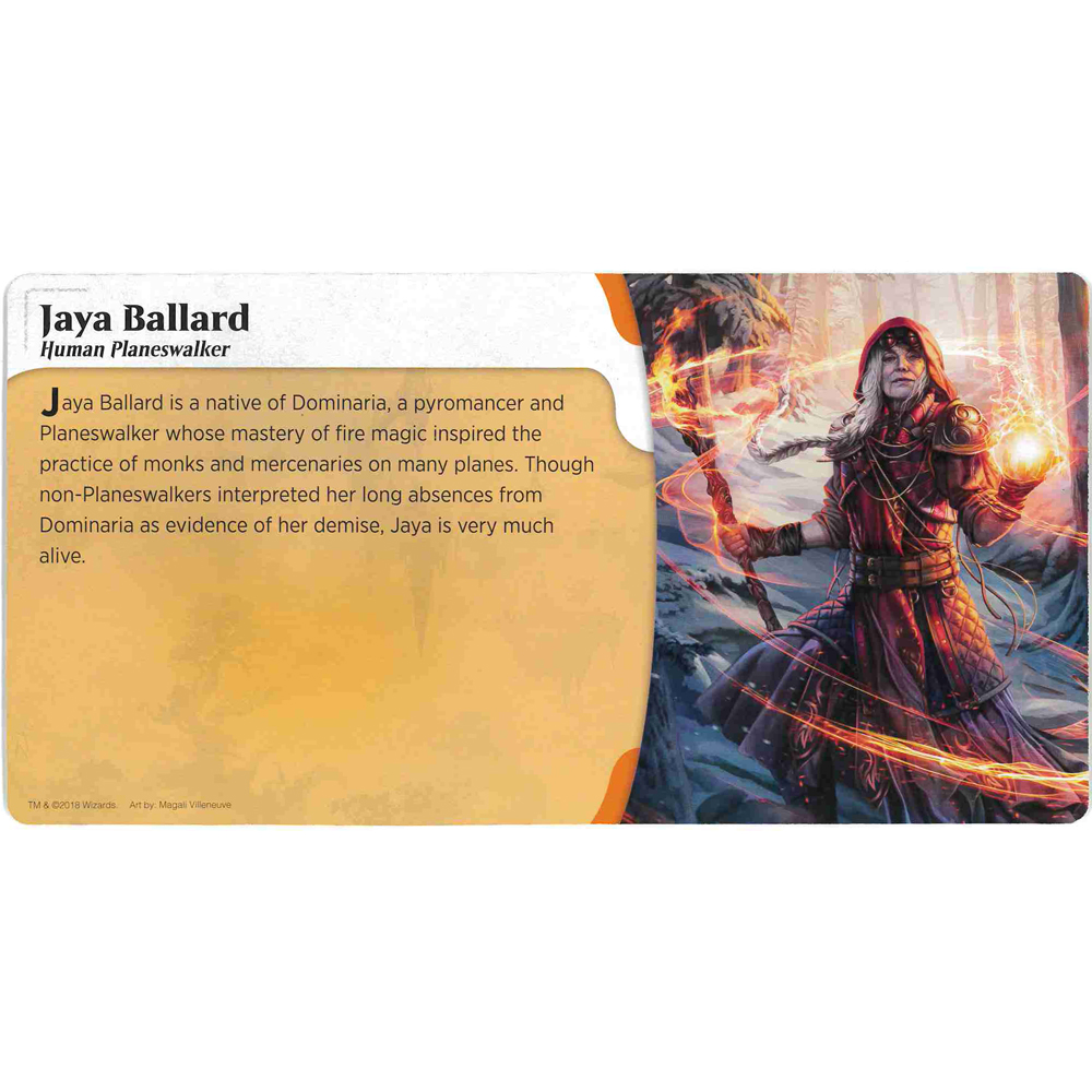 Heroes of Dominaria: Promo Player Board - Jaya Ballard (Free Product for WZK73310 & WZK73468)