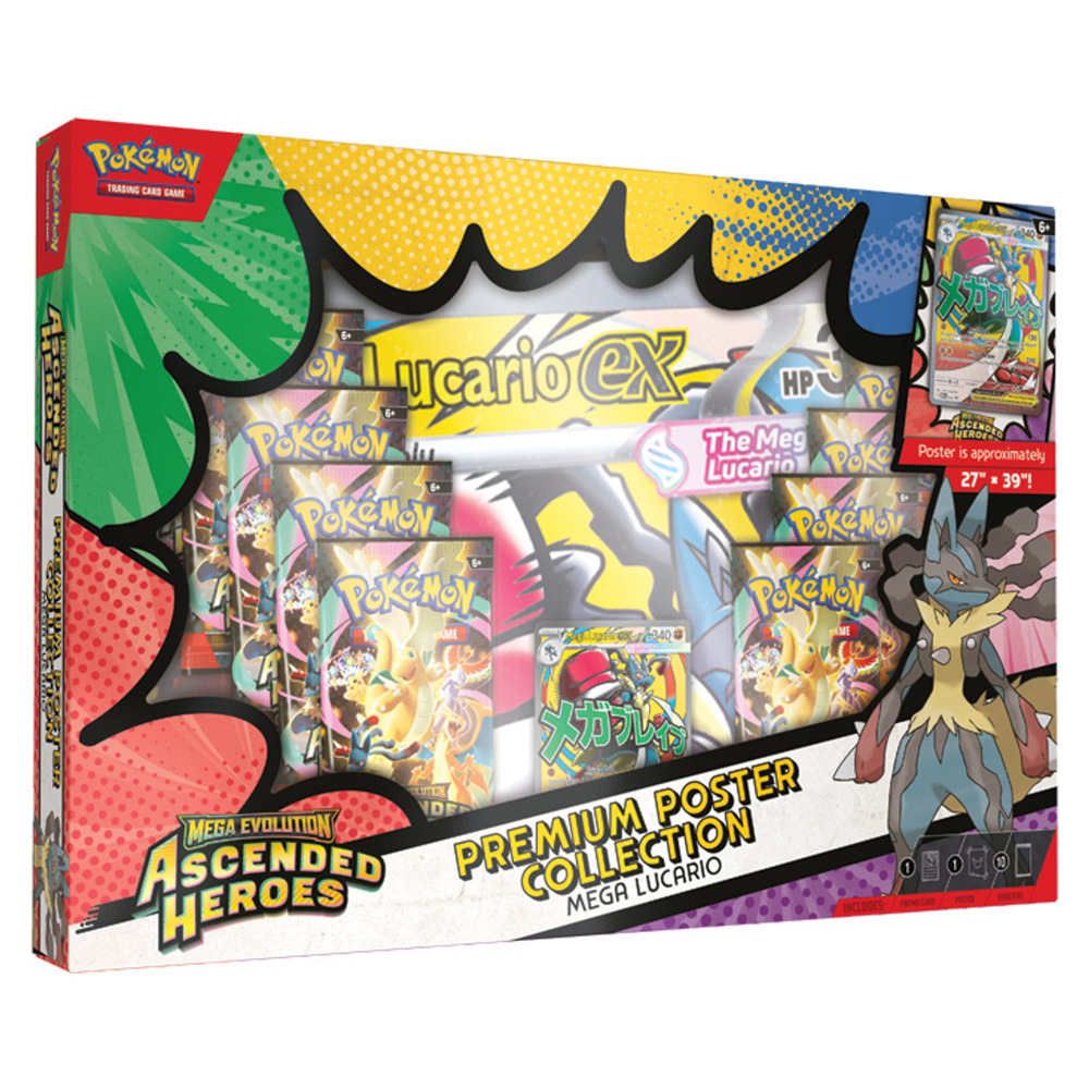 Pokemon TCG: Ascended Heroes - Premium Poster Collection - Mega Lucario ex