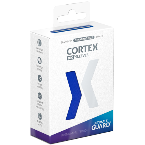 Cortex Standard Size Sleeves: Glossy Blue (100)