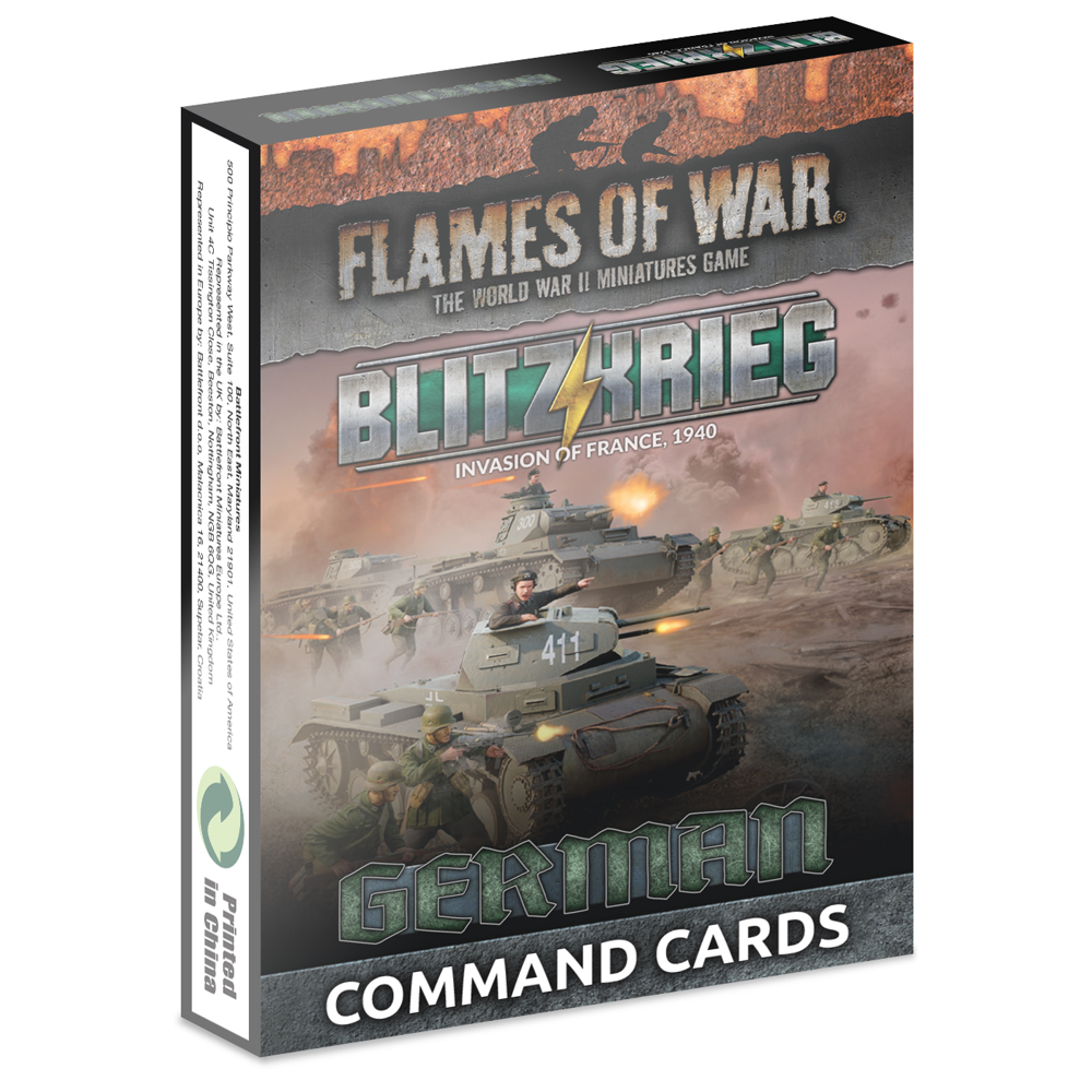 Flames of War WW2: Blitzkrieg: German Command Cards