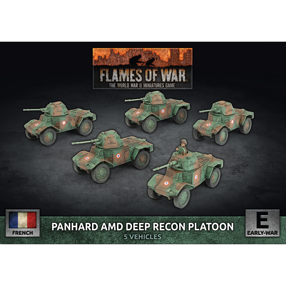 Flames of War WW2: French - Panhard AMD Deep Recon Platoon