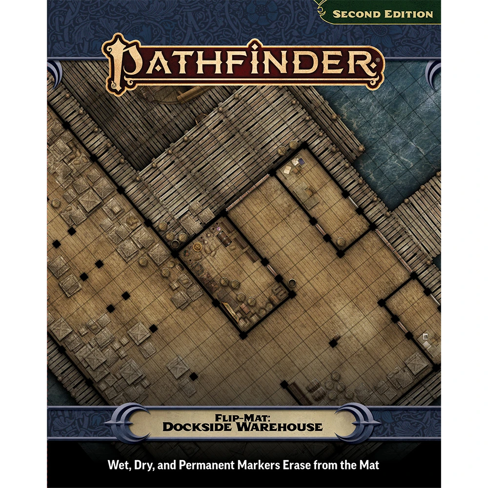 Pathfinder 2E RPG: Flip-Mat: Dockside Warehouse (Preorder)