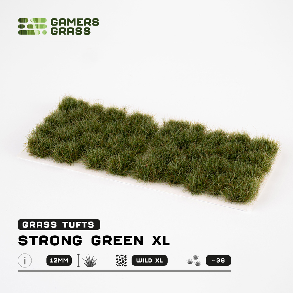 Gamers Grass Tufts: Strong Green - Wild XL 12mm
