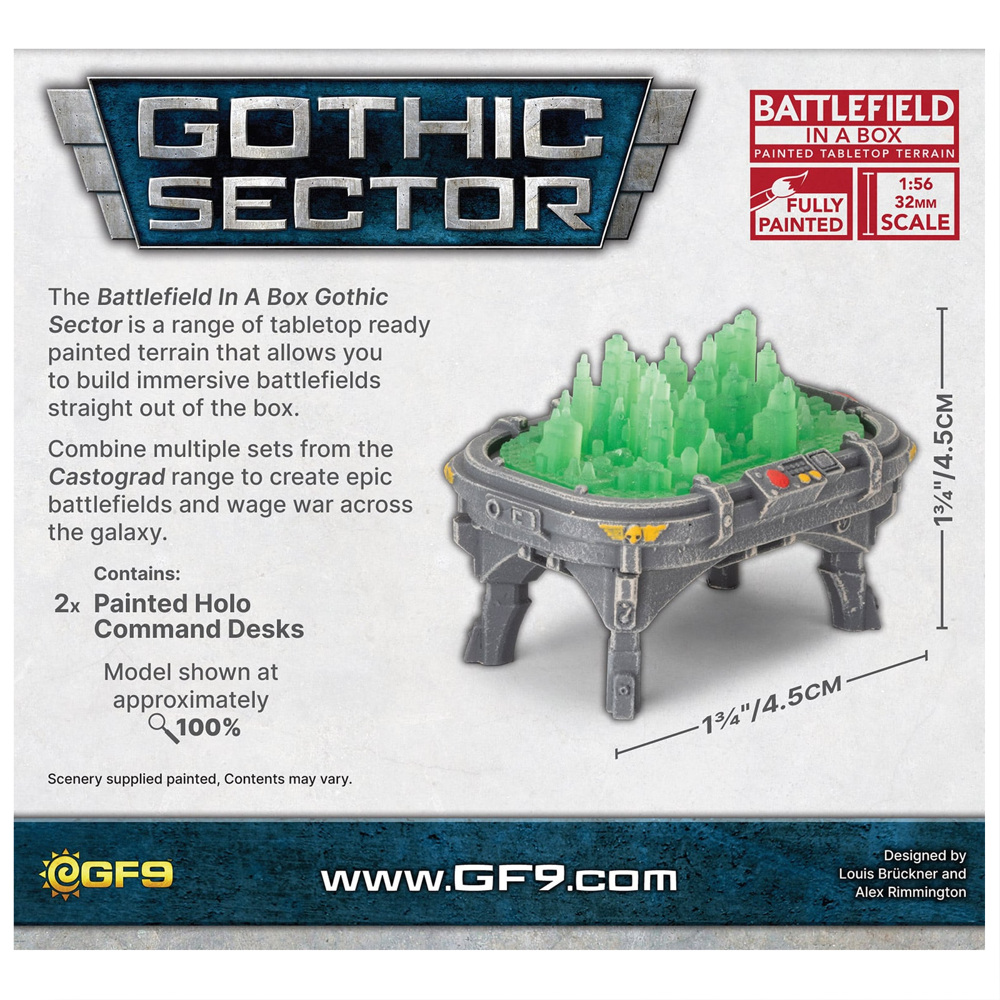 Battlefield in a Box: Gothic Sector - Castograd Holo Command Desks