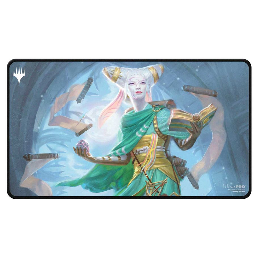 MtG Black-Stitched Playmat: Innistrad Remastered - Tamiyo, Field Researcher