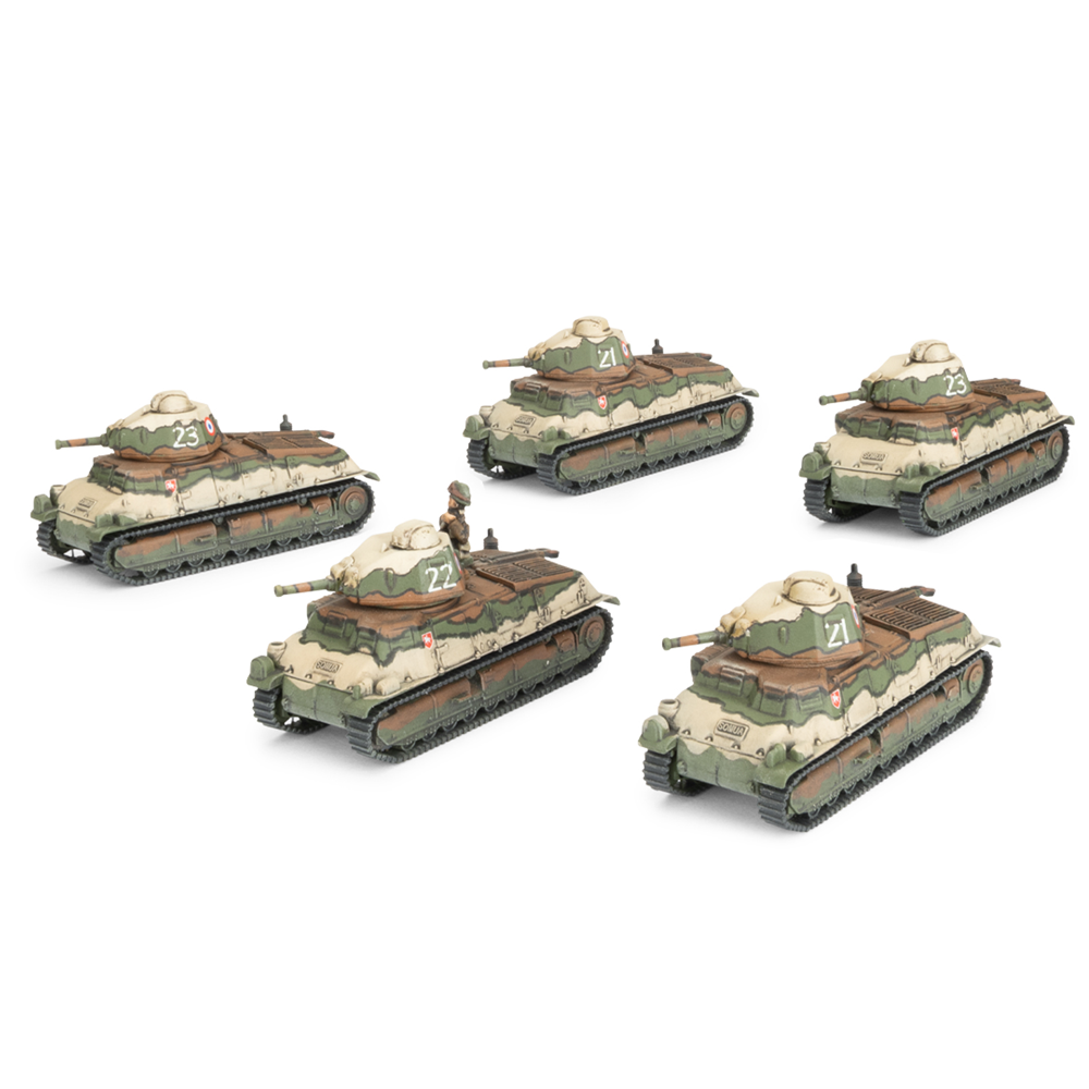 Flames of War WW2: French - S-35 Somua Tank Platoon