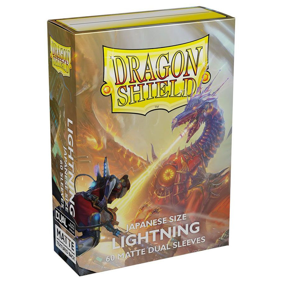 Dragon Shield Sleeves: Matte Dual - Japanese Size - Lightning (60)
