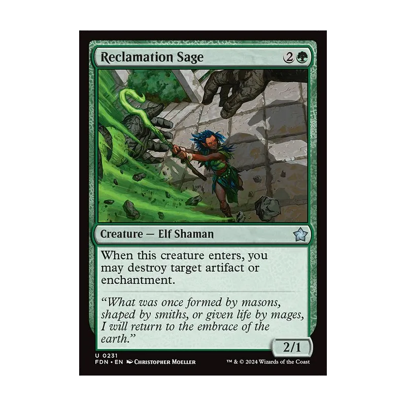 Reclamation Sage - Foundations (Foil Near Mint)