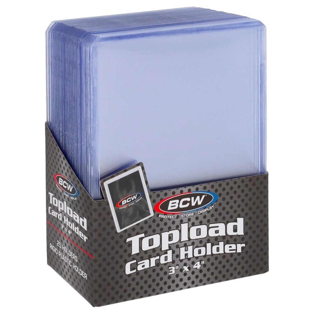 BCW 3x4 Toploader Card Holder - Standard (25)