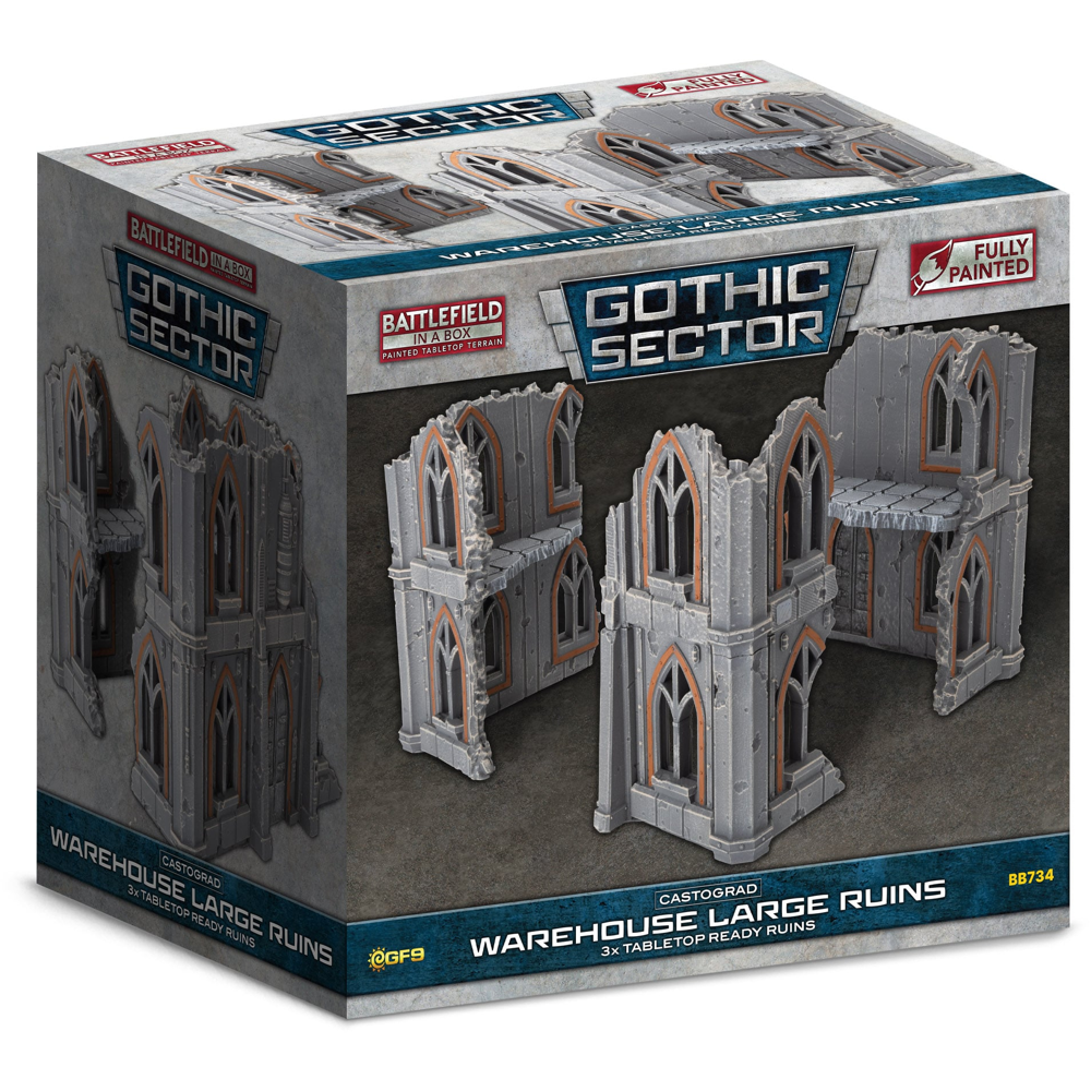 Battlefield in a Box: Gothic Sector - Castograd Warehouse Large Ruins