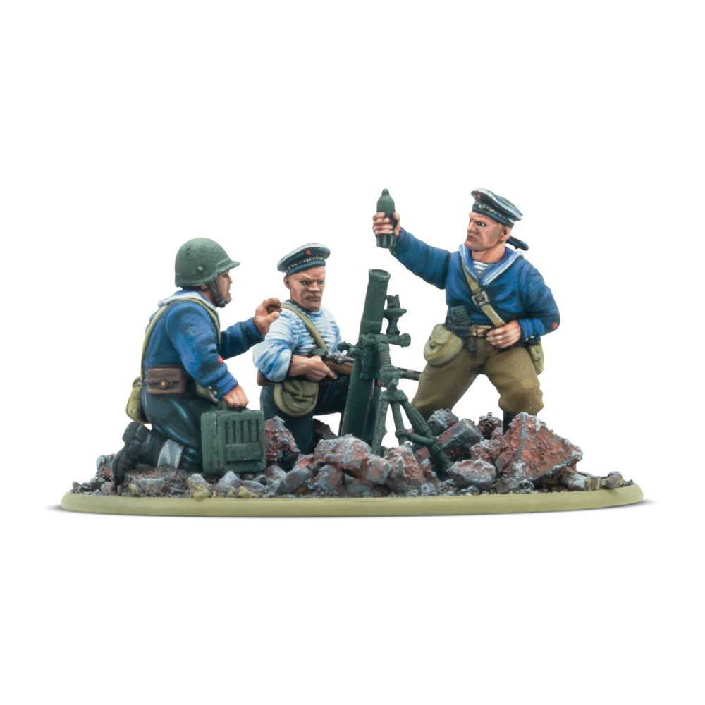 Bolt Action: Soviet Naval Brigade Medium Mortar Team