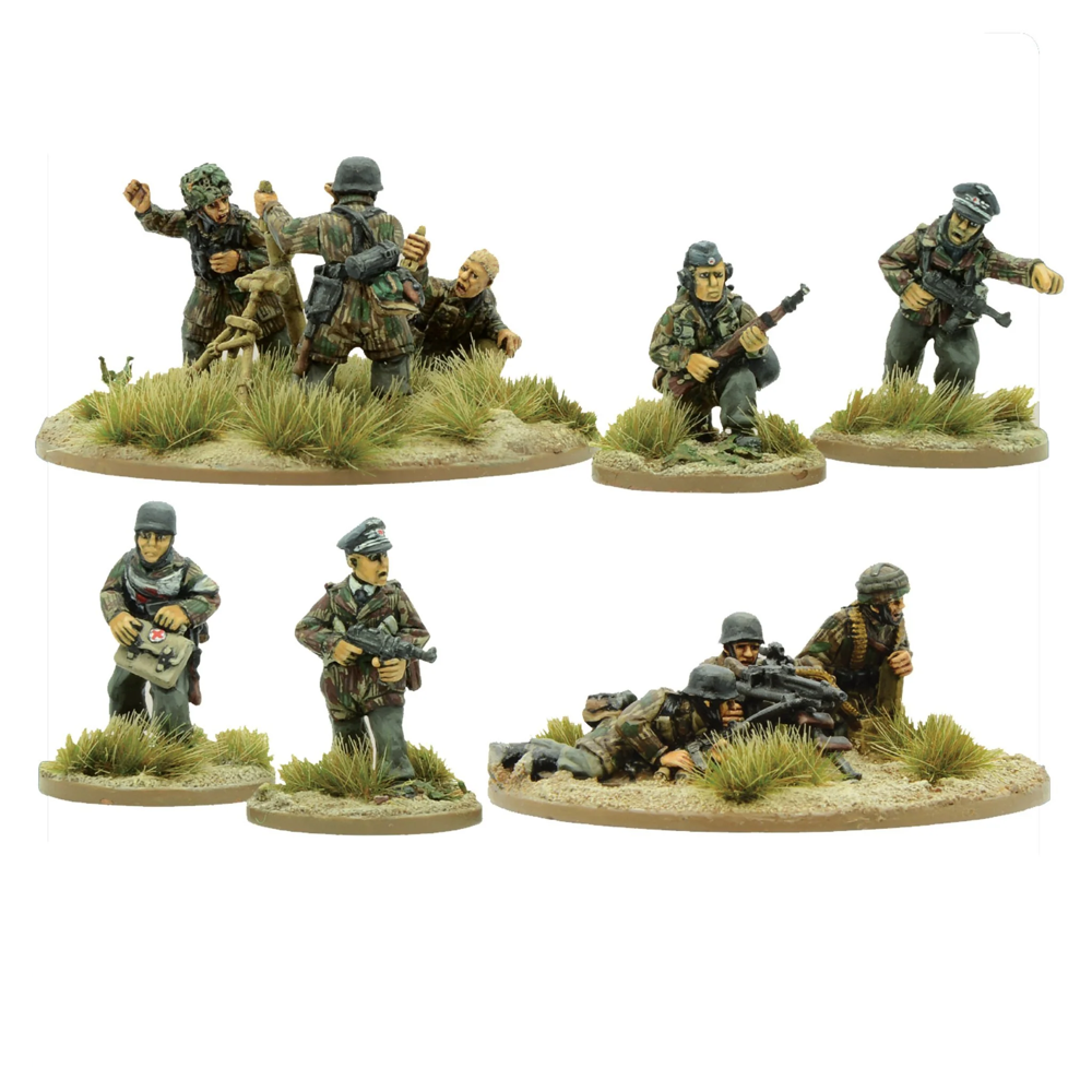 Bolt Action: Fallschirmjager Support Group (HQ, Mortar & MMG)