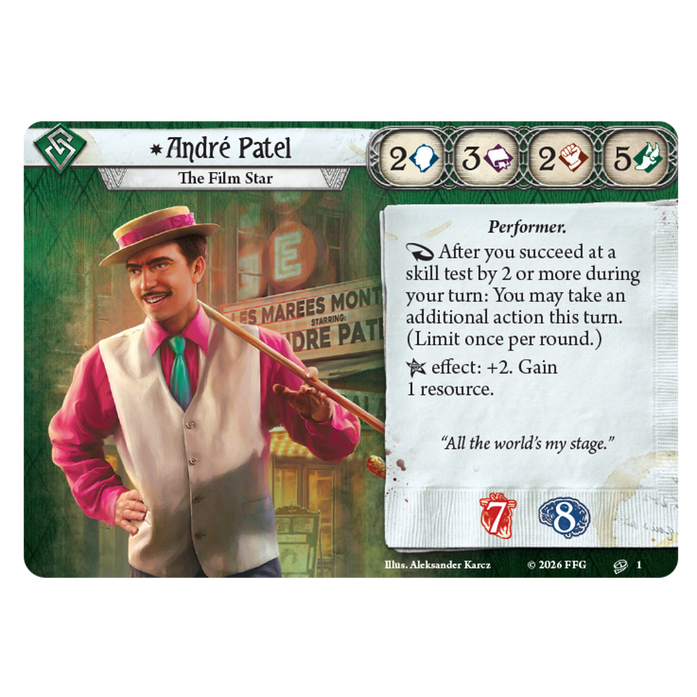 Arkham Horror LCG: Andre Patel Investigator Deck