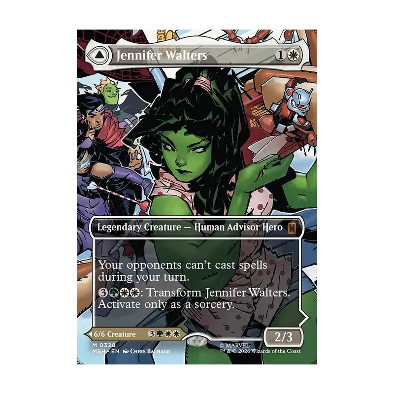 Jennifer Walters / The Sensational She-Hulk (Borderless) (0328) - Marvel Super Heroes (Near Mint)
