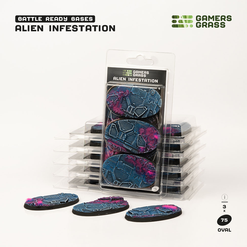 Battle Ready Bases: Alien Infestation - Oval 75mm (3)