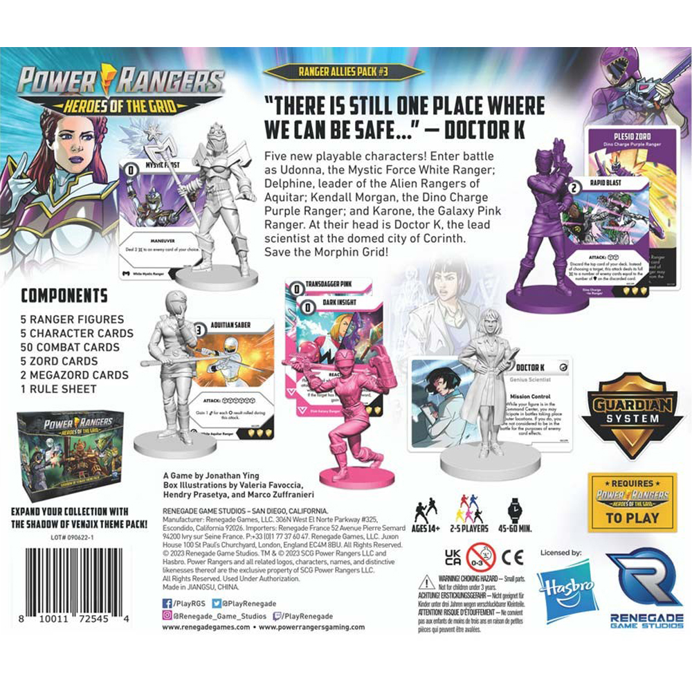 Power Rangers: Heroes of the Grid - Ranger Allies Pack #3