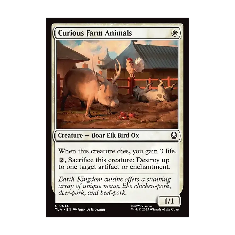 Curious Farm Animals - Avatar: The Last Airbender (Near Mint)