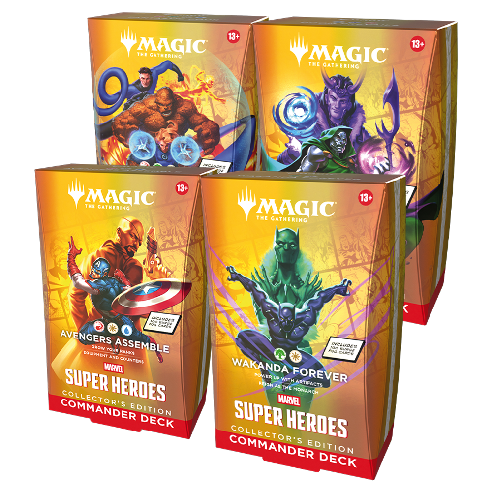 MTG: Marvel Super Heroes - Collector Commander Deck Set (4) (New Arrival)