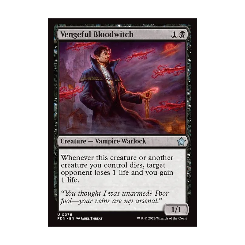 Vengeful Bloodwitch - Foundations (Near Mint)