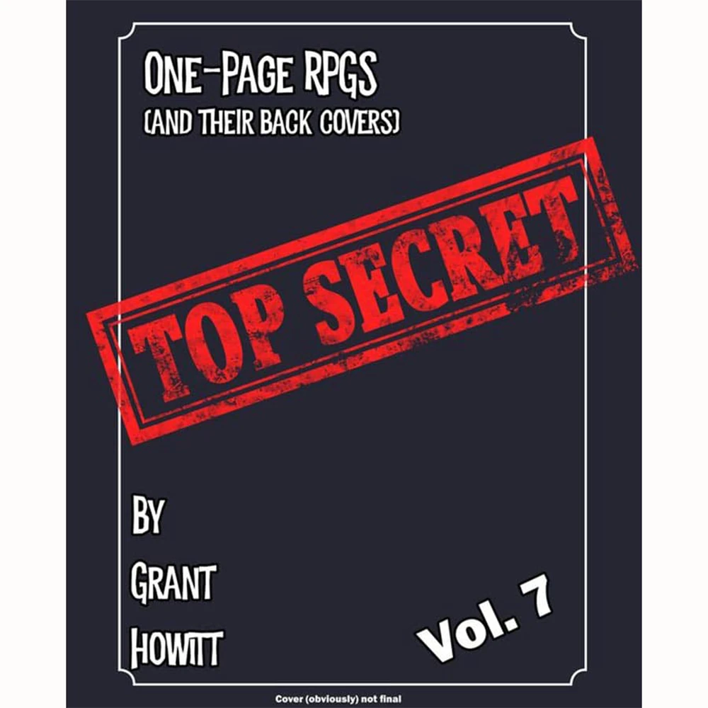 One Year of One-Page RPGs: Volume Seven (2023-2024) (Preorder)