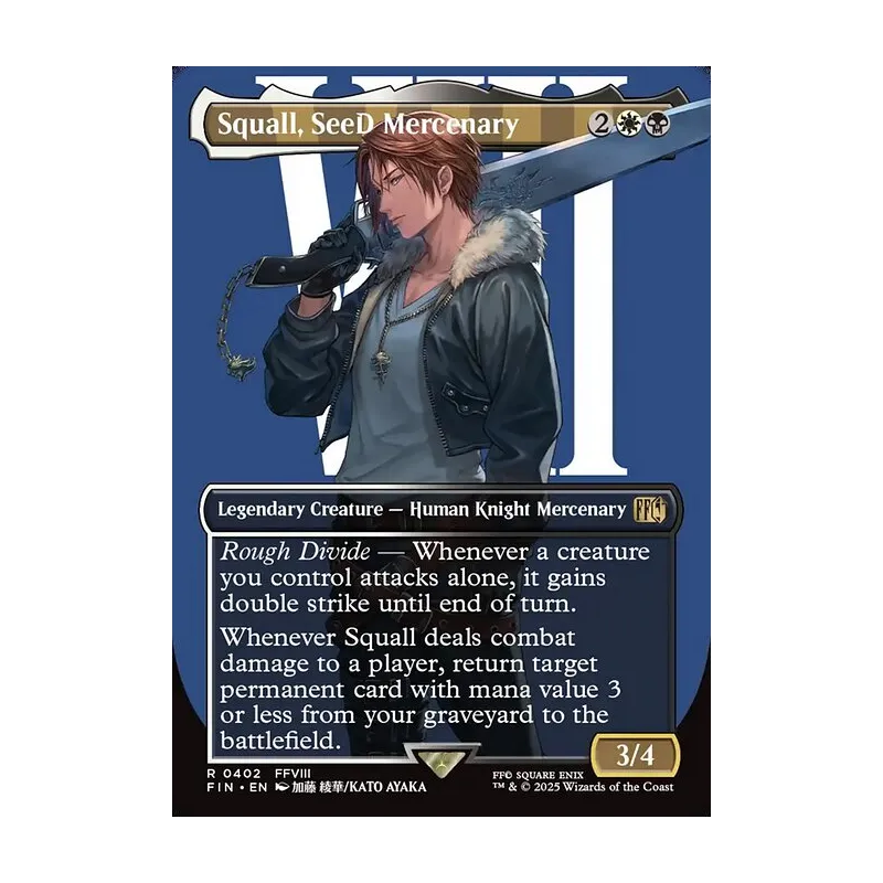 Squall, SeeD Mercenary (Borderless) - Final Fantasy (Near Mint)