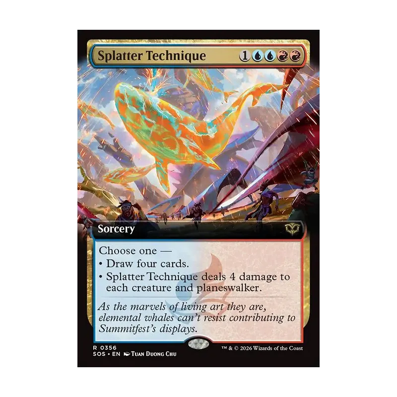 Splatter Technique (Extended Art) - Secrets of Strixhaven (Near Mint)