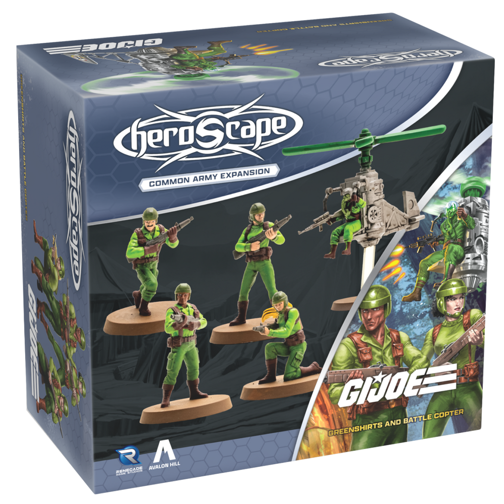 G.I. JOE Heroscape: Greenshirts & Battle Copter Army Expansion (Unpainted)