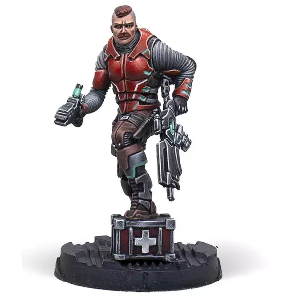 Infinity: Nomads - Paint Set with Alguacil Paramedic Exclusive Miniature
